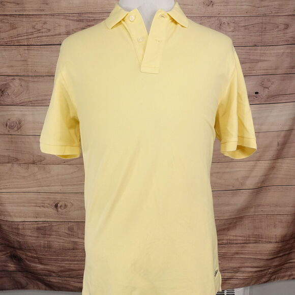 DANIEL CREMIEUX CLASSICS YELLOW SHORT SLEEVE POLO SHIRT MENS SIZE L - Picture 3 of 8